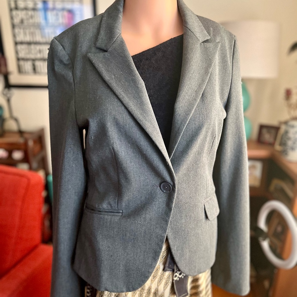 Vintage Express Design Studio Gray Blazer